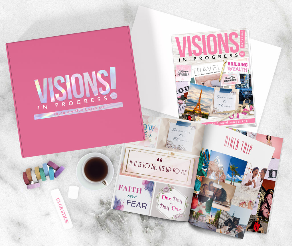 Couture Vision Board Magazine // Visions In Progress // Vision Board Kit