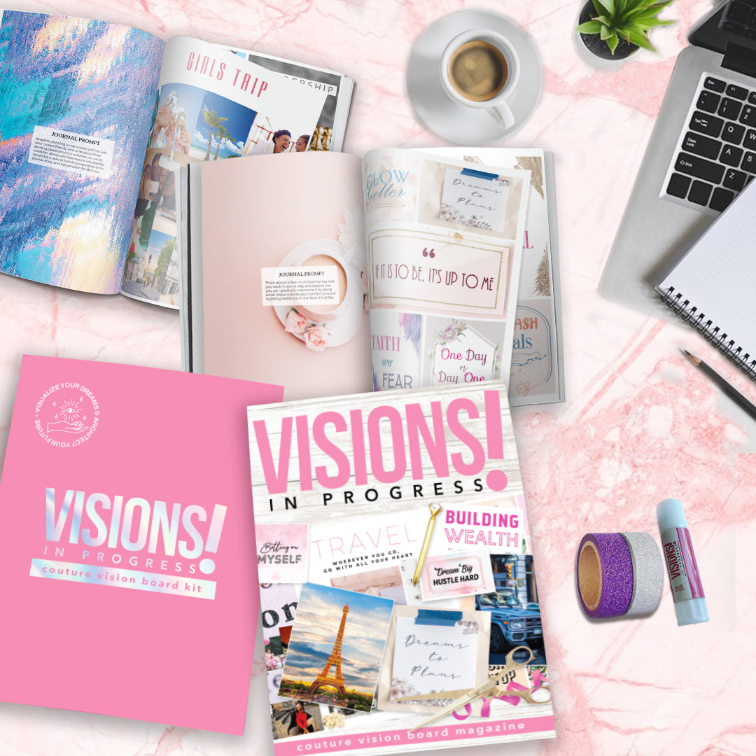 Vision Board Kit - Visions In Progress Couture Vision Board Magazine –  Millions In Progress LLC